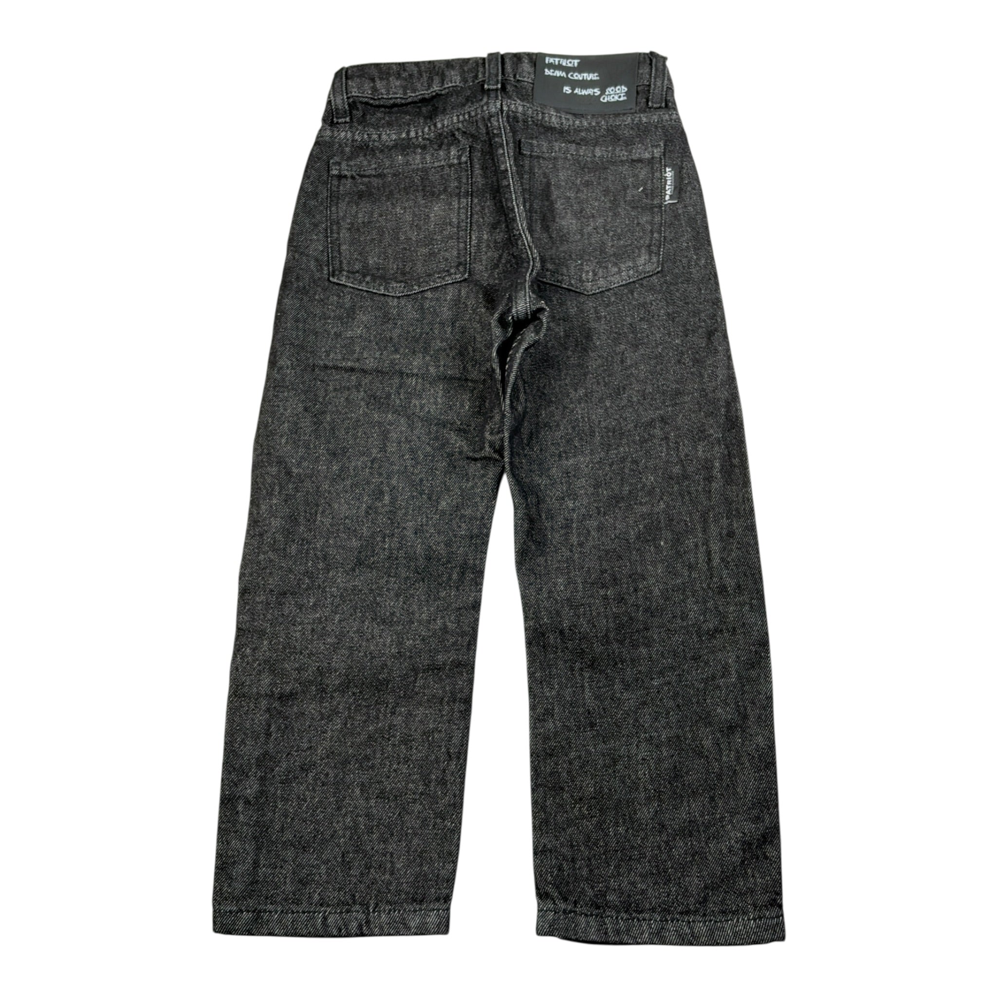 Patriot Jeans tinta unita con Girovita Regolabile Nero per Bambino 25IPBK15 NERO PATRIOT 