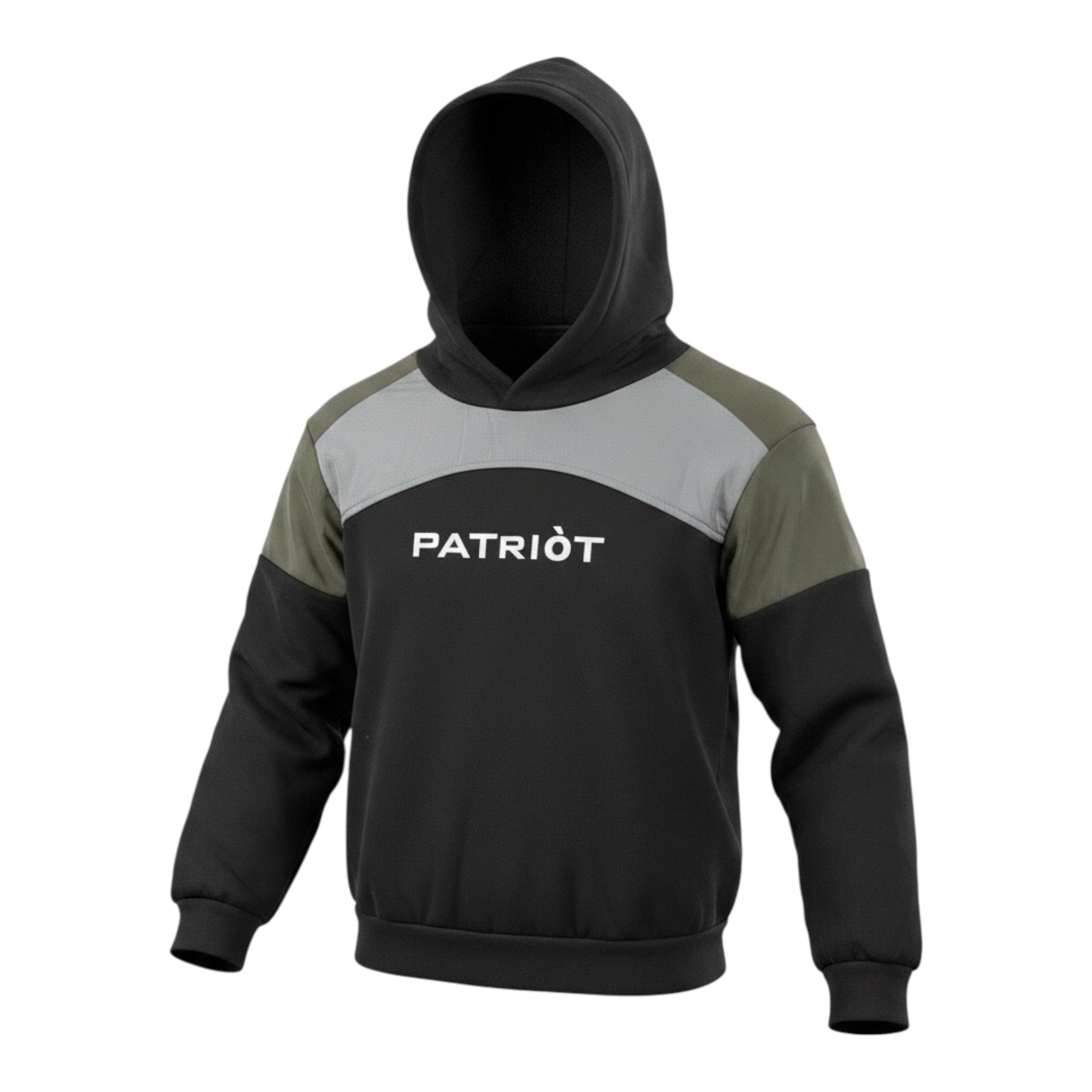 Patriot Felpa tinta unita con Cappuccio Nero per Bambino PFE032 NERO PATRIOT 