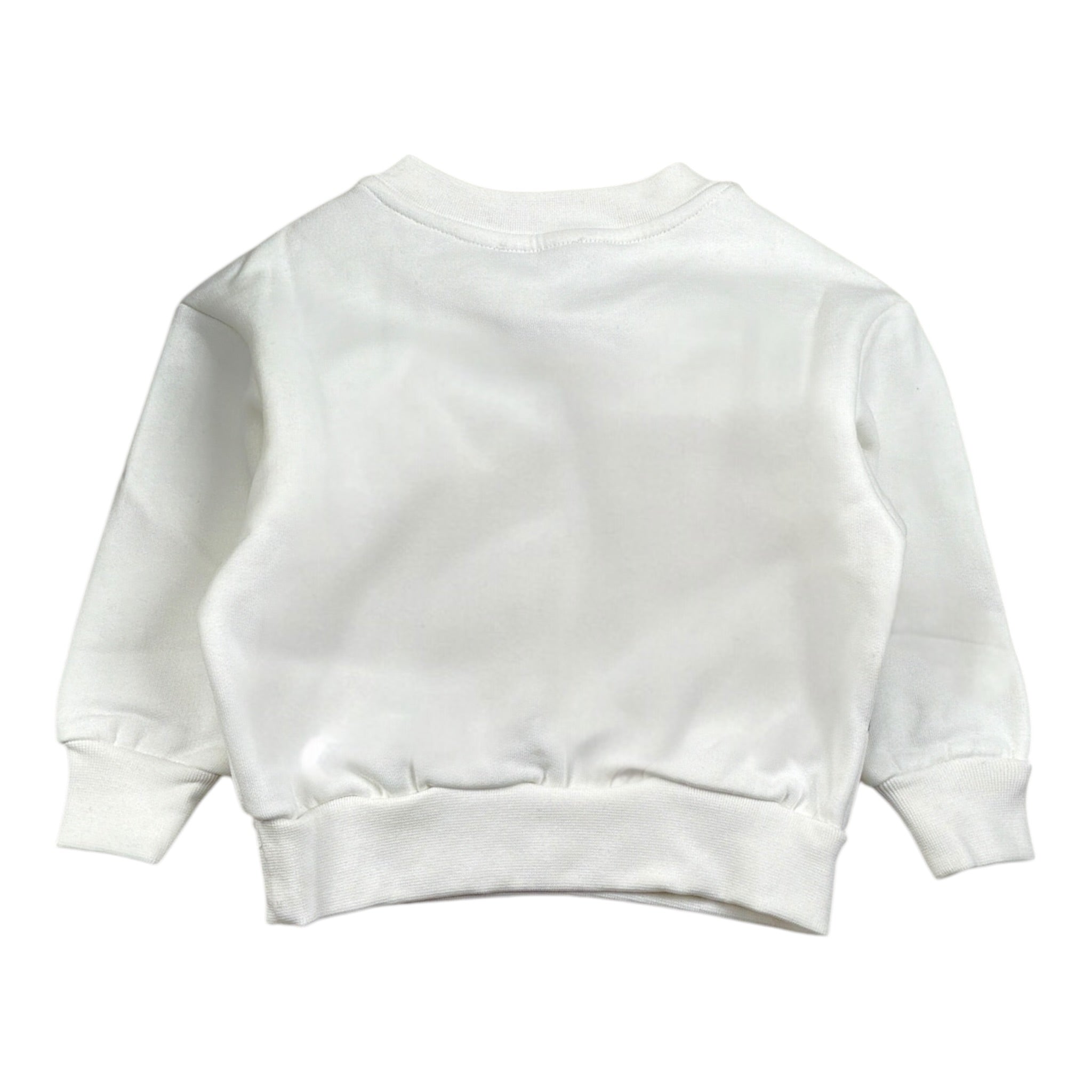 Patriot Felpa tinta unita con Stampa Girocollo Bianco per Neonato PFE035 BIANCO PATRIOT 
