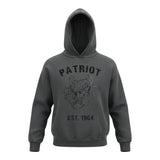 Patriot Felpa tinta unita con Stampa E Cappuccio Grigio per Bambino PFE040X GRIGIO PATRIOT 