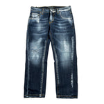 Patriot Jeans tinta unita 5 Tasche Blu per Bambino PJ5F2WPBK18 BLU PATRIOT 