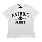Patriot T-Shirt tinta unita con Stampa Bianco per Neonato PTS002 BIANCO PATRIOT 