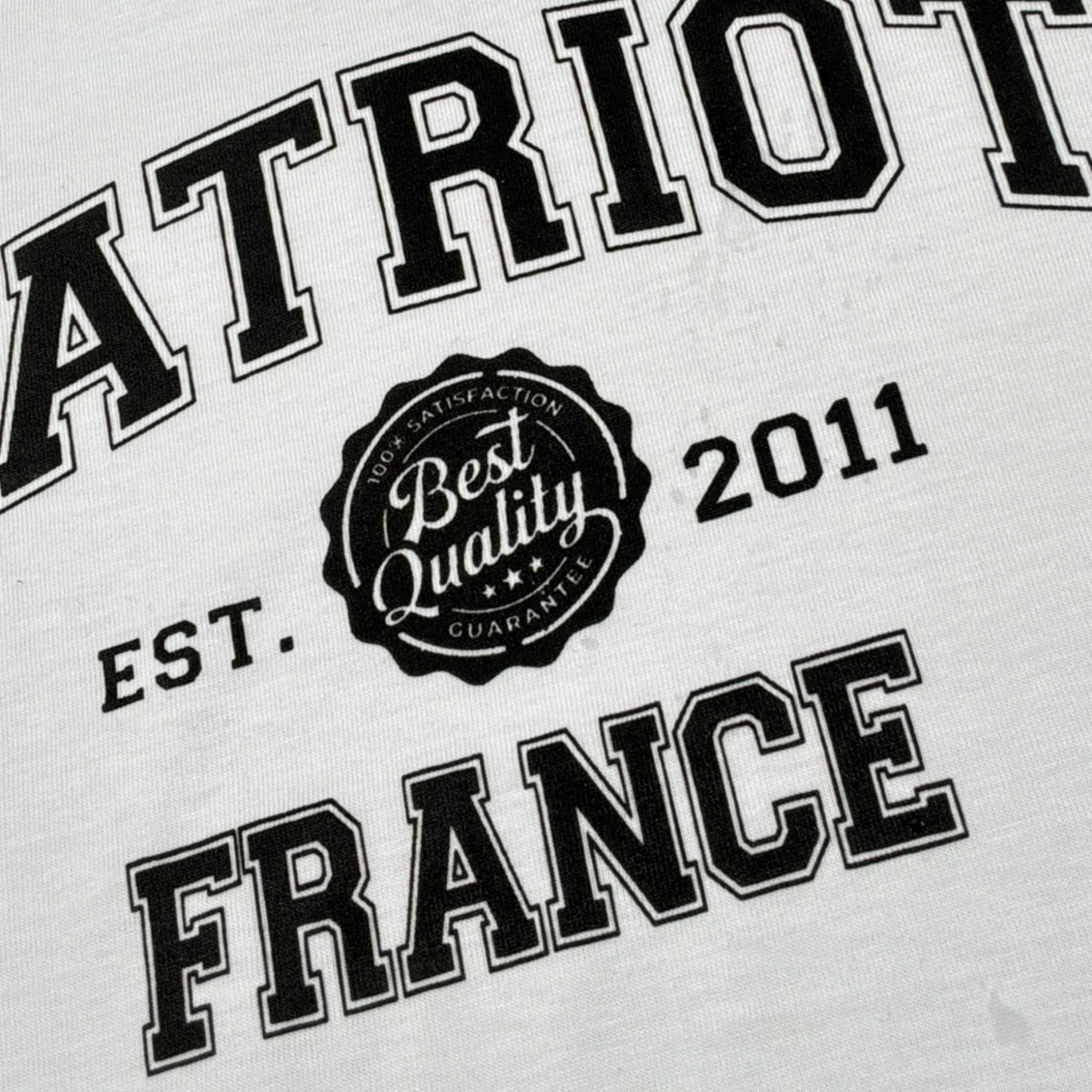 Patriot T-Shirt tinta unita con Stampa Bianco per Neonato PTS002 BIANCO PATRIOT 