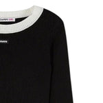 Patrizia Pepe Abito tinta unita con Profili In Contrasto Nero per Bambina 7A0571 NERO PATRIZIA PEPE 