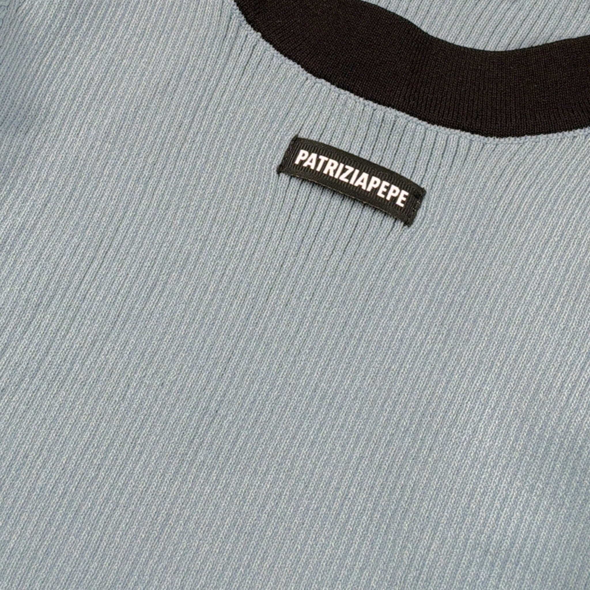 Patrizia Pepe Maglia tinta unita con Profili In Contrasto Polvere per Bambina 7K0063 POLVERE PATRIZIA PEPE 
