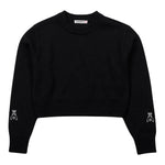 Patrizia Pepe Maglia Girocollo tinta unita con Stampa Logo Nero per Bambina 7K0069XXX NERO PATRIZIA PEPE 