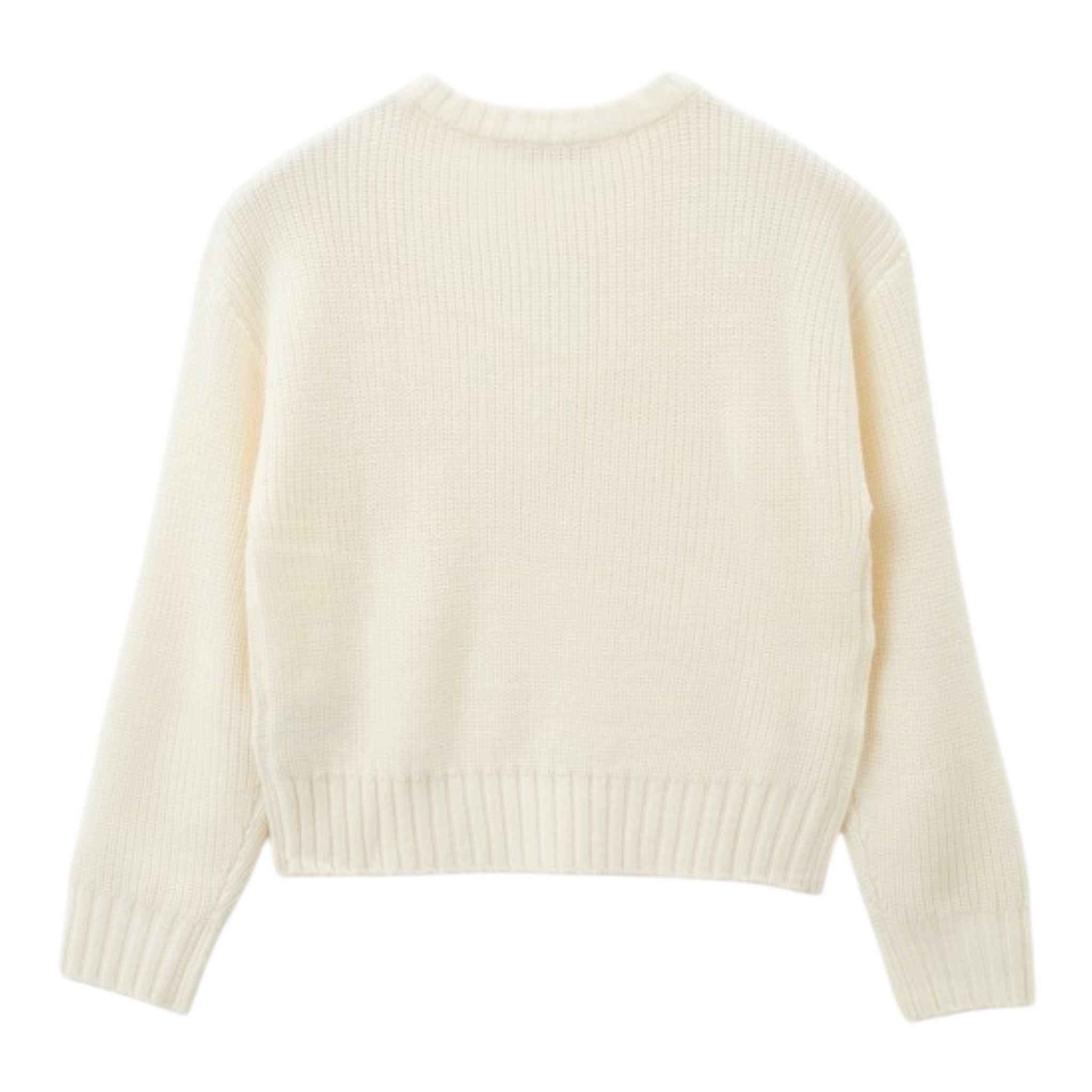 Patrizia Pepe Maglia Girocollo Tint Unita Panna per Bambina 7K0070 PANNA PATRIZIA PEPE 
