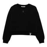 Patrizia Pepe Felpa tinta unita con Stampa Nero per Bambina 7M0932XX NERO PATRIZIA PEPE 
