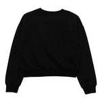Patrizia Pepe Felpa tinta unita con Stampa Nero per Bambina 7M0932XX NERO PATRIZIA PEPE 