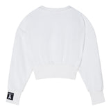 Patrizia Pepe Felpa Chiusa Girocollo tinta unita Bianco per Bambina 7M0946 BIANCO PATRIZIA PEPE 