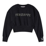 Patrizia Pepe Felpa Chiusa Girocollo tinta unita Nero per Bambina 7M0946X NERO PATRIZIA PEPE 