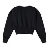 Patrizia Pepe Felpa Chiusa Girocollo tinta unita Nero per Bambina 7M0946XXXX NERO PATRIZIA PEPE 