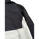 Patrizia Pepe Felpa Chiusa con Cappuccio Tinta Nita Nero per Bambina 7M0947XX NERO PATRIZIA PEPE 