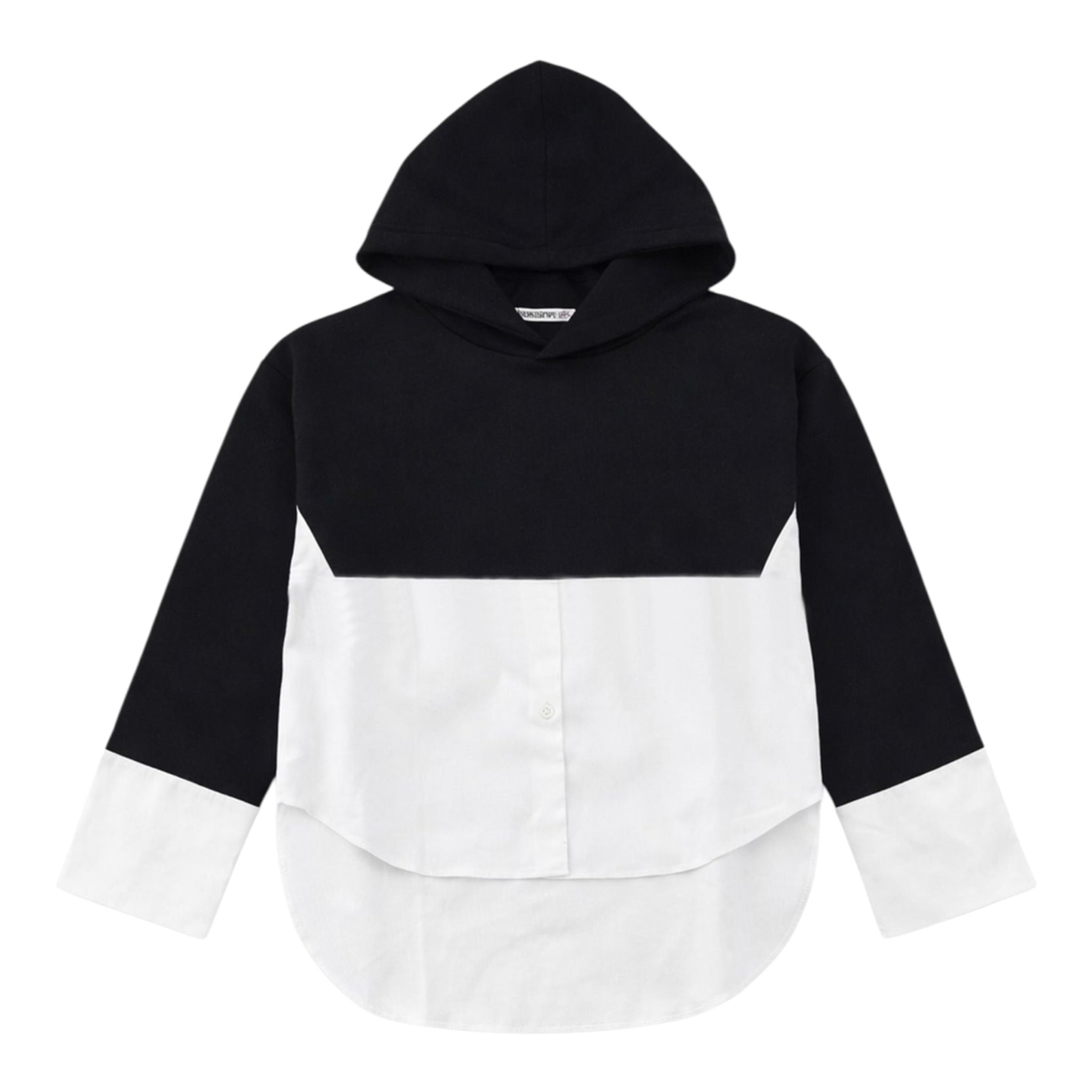 Patrizia Pepe Felpa Chiusa con Cappuccio Tinta Nita Nero per Bambina 7M0947XX NERO PATRIZIA PEPE 
