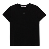 Patrizia Pepe T-Shirt tinta unita con Stampa Nero per Bambina 7M0951 NERO PATRIZIA PEPE 