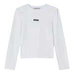 Patrizia Pepe Shirt tinta unita con Logo Bianco per Bambina 7M0956 BIANCO PATRIZIA PEPE 