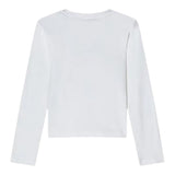 Patrizia Pepe Shirt tinta unita con Logo Bianco per Bambina 7M0956 BIANCO PATRIZIA PEPE 