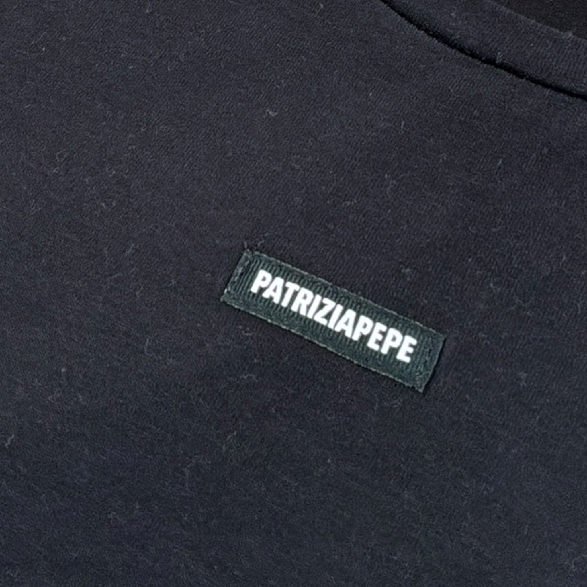 Patrizia Pepe Shirt tinta unita con Logo Nero per Bambina 7M0956 NERO PATRIZIA PEPE 