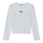 Patrizia Pepe Shirt tinta unita con Logo Bianco per Bambina 7M0956XX BIANCO PATRIZIA PEPE 