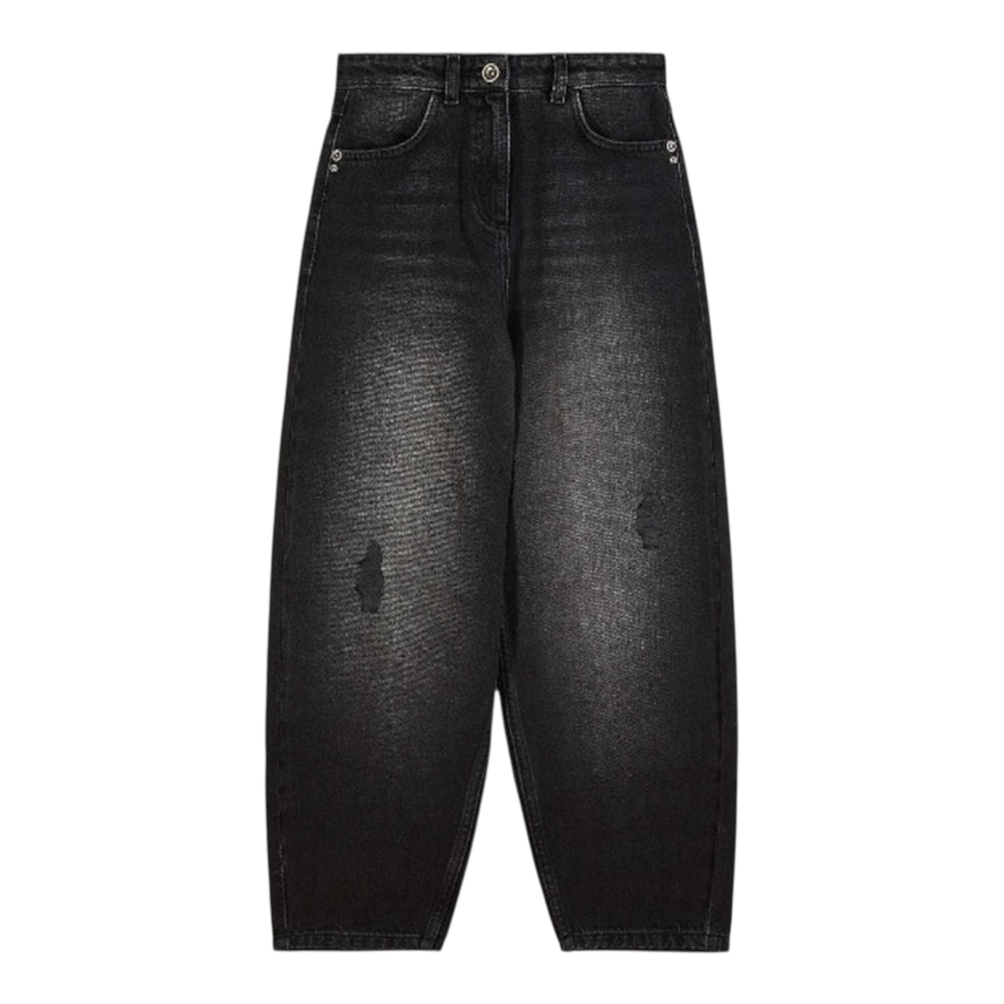 Patrizia Pepe Jeans tinta unita Modello Palazzo Nero per Bambina 7P0394XX NERO PATRIZIA PEPE 