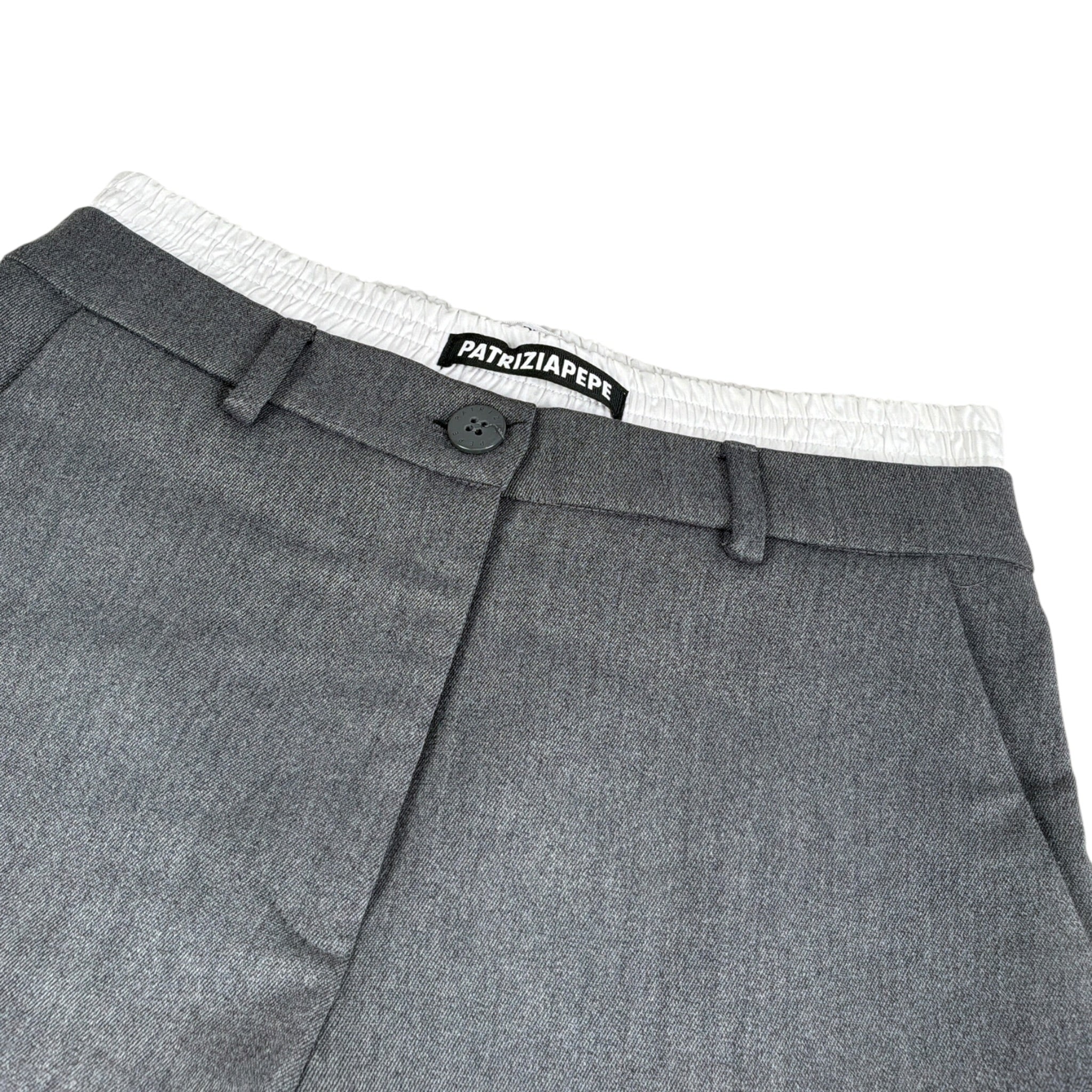 Patrizia Pepe Pantalone Palazzo tinta unita Grigio per Bambina 7P0395 GRIGIO PATRIZIA PEPE 