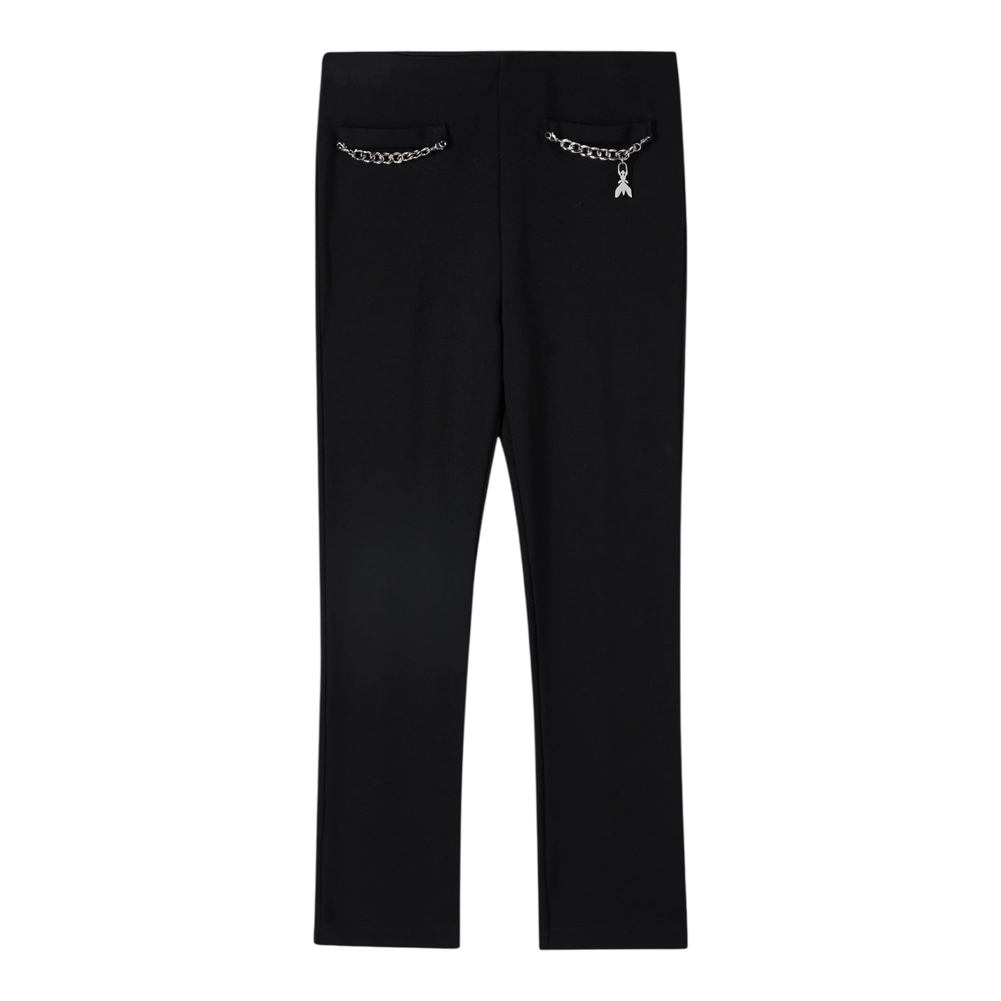 Patrizia Pepe Pantalone tinta unita Nero per Bambina 7P0398X NERO PATRIZIA PEPE 