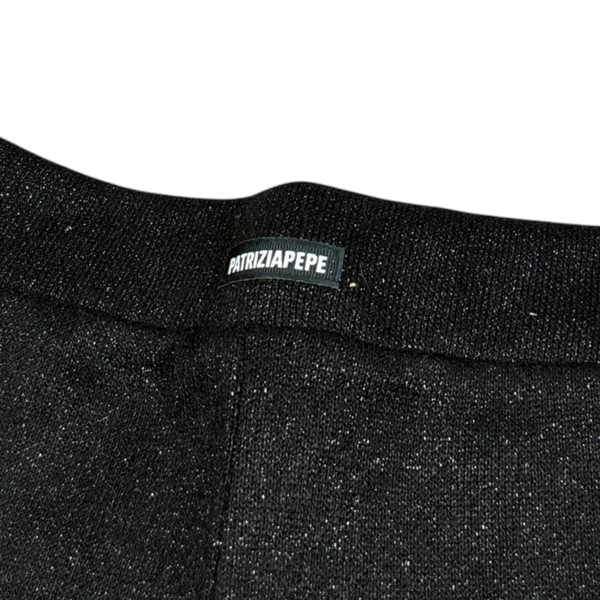 Patrizia Pepe Pantalone tinta unita Modello A Palazzo Nero per Bambina 7P0404X NERO PATRIZIA PEPE 