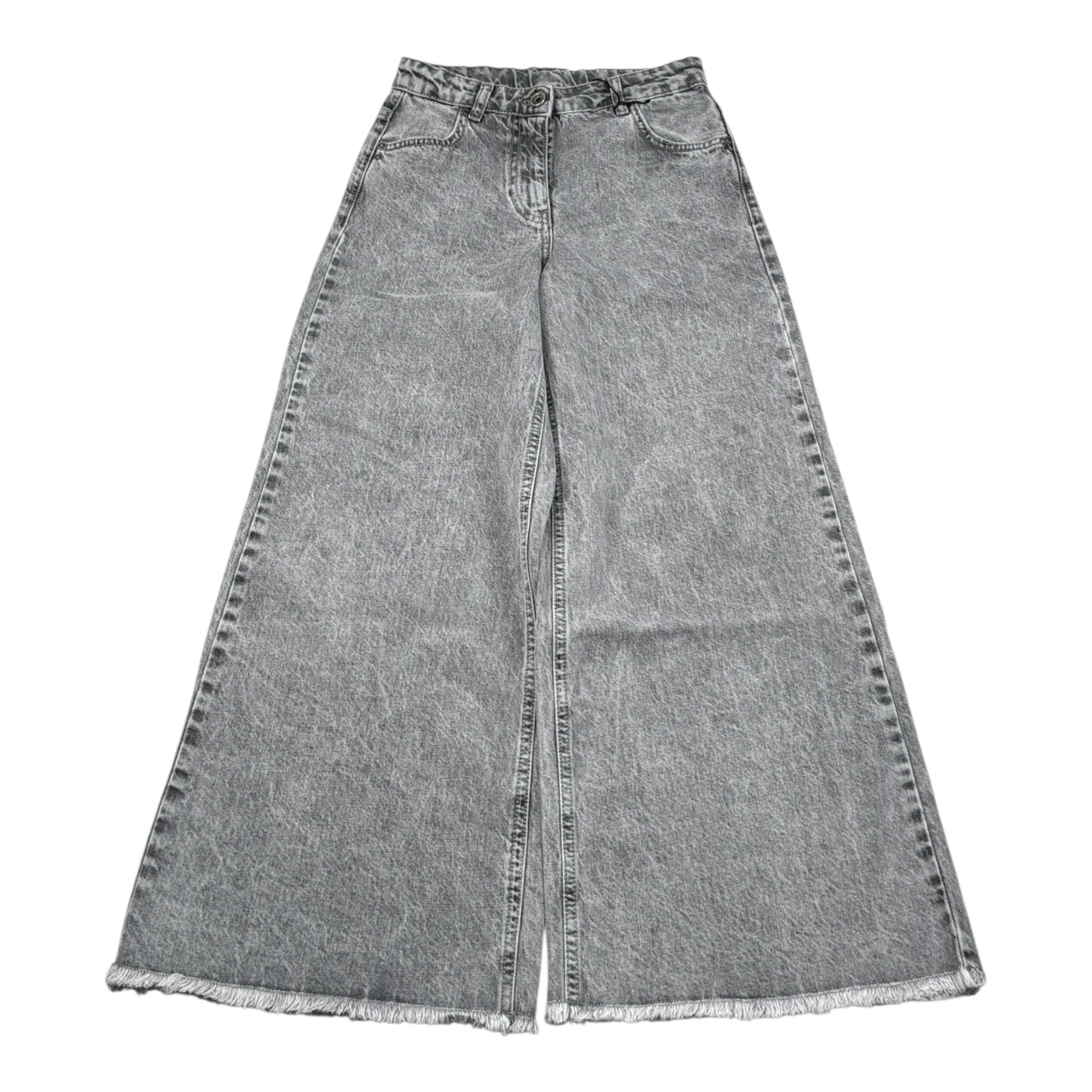 Patrizia Pepe Jeans tinta unita Modello A Palazzo Grigio per Bambina 7P0409 GRIGIO PATRIZIA PEPE 