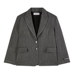 Patrizia Pepe Giacca tinta unita con Bottoni Grigio per Bambina 7S0274X GRIGIO PATRIZIA PEPE 