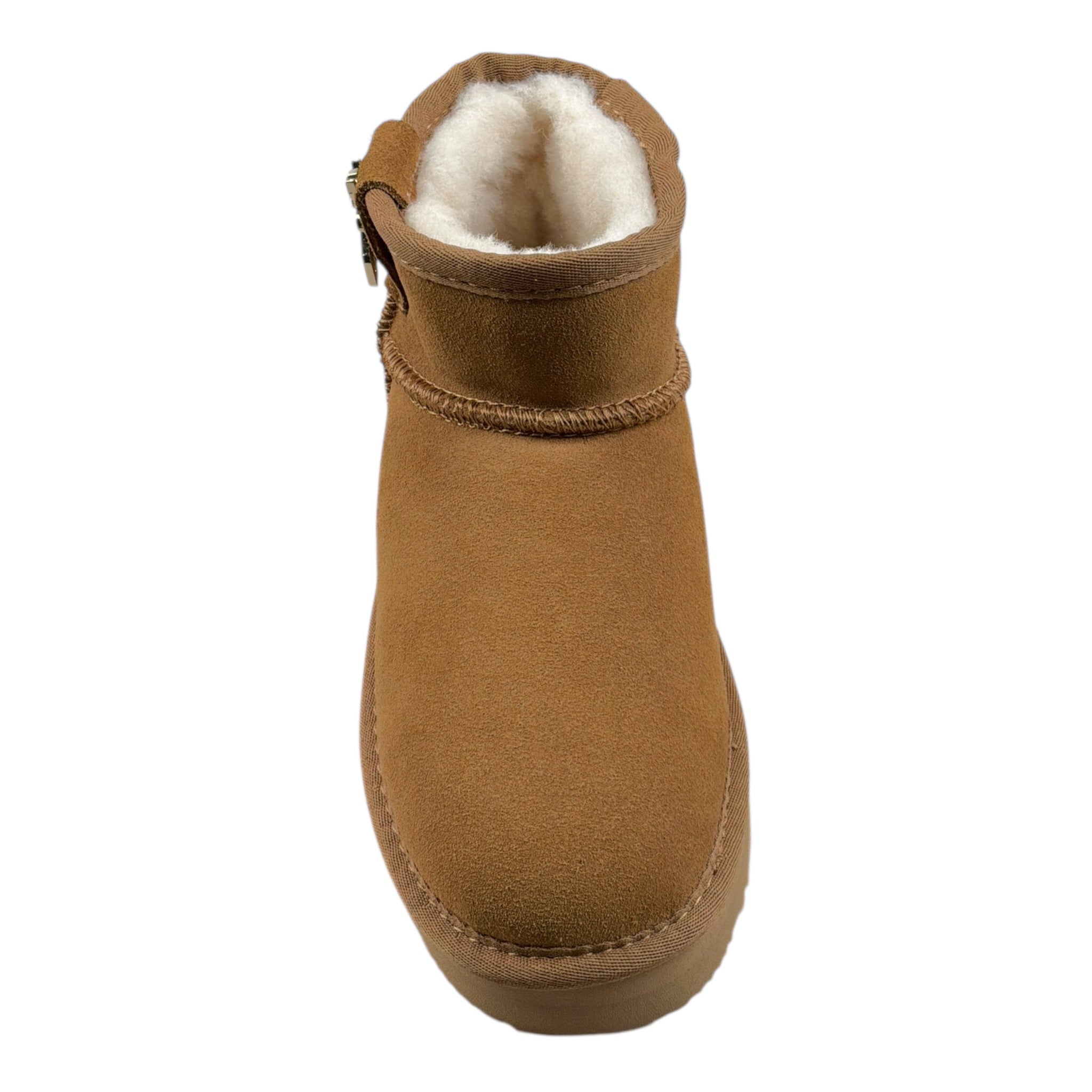 Patrizia Pepe Stivale tinta unita con Pelliccia Cuoio per Bambina PPJ9889 CUOIO PATRIZIA PEPE 