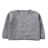 Paz Rodriguez Cardigan tinta unita Grigio per Neonato 001111852 GRIGIO PAZ RODRIGUEZ 