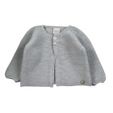 Paz Rodriguez Cardigan tinta unita Grigio per Neonato 00141240X GRIGIO PAZ RODRIGUEZ 