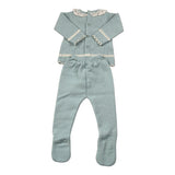 Paz Rodriguez Completo 2 Pezzi Maglia-Ghettina Verde Acqua per Neonata 003112947 VERDE ACQUA PAZ RODRIGUEZ 