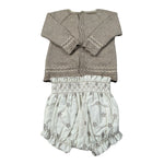 Paz Rodriguez Completo 2 Pezzi Maglia-Culotte Beige per Neonata 003121899 BEIGE PAZ RODRIGUEZ 