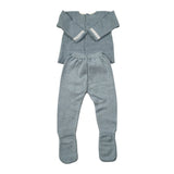 Paz Rodriguez Completo 3 Pezzi Maglia-Ghettina-Cappello Azzurro per Neonato 003122207 AZZURRO PAZ RODRIGUEZ 