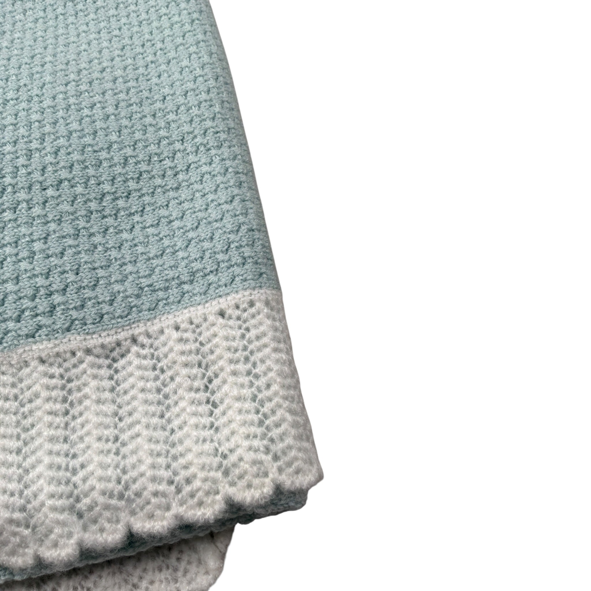 Paz Rodriguez Coperta tinta unita con Ricami Verde Acqua per Neonata 02911231 VERDE ACQUA PAZ RODRIGUEZ 