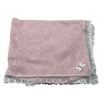 Paz Rodriguez Coperta tinta unita con Ricami Rosa per Neonata 029122078 ROSA PAZ RODRIGUEZ 