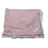 Paz Rodriguez Coperta tinta unita con Ricami Rosa per Neonata 029122078 ROSA PAZ RODRIGUEZ 