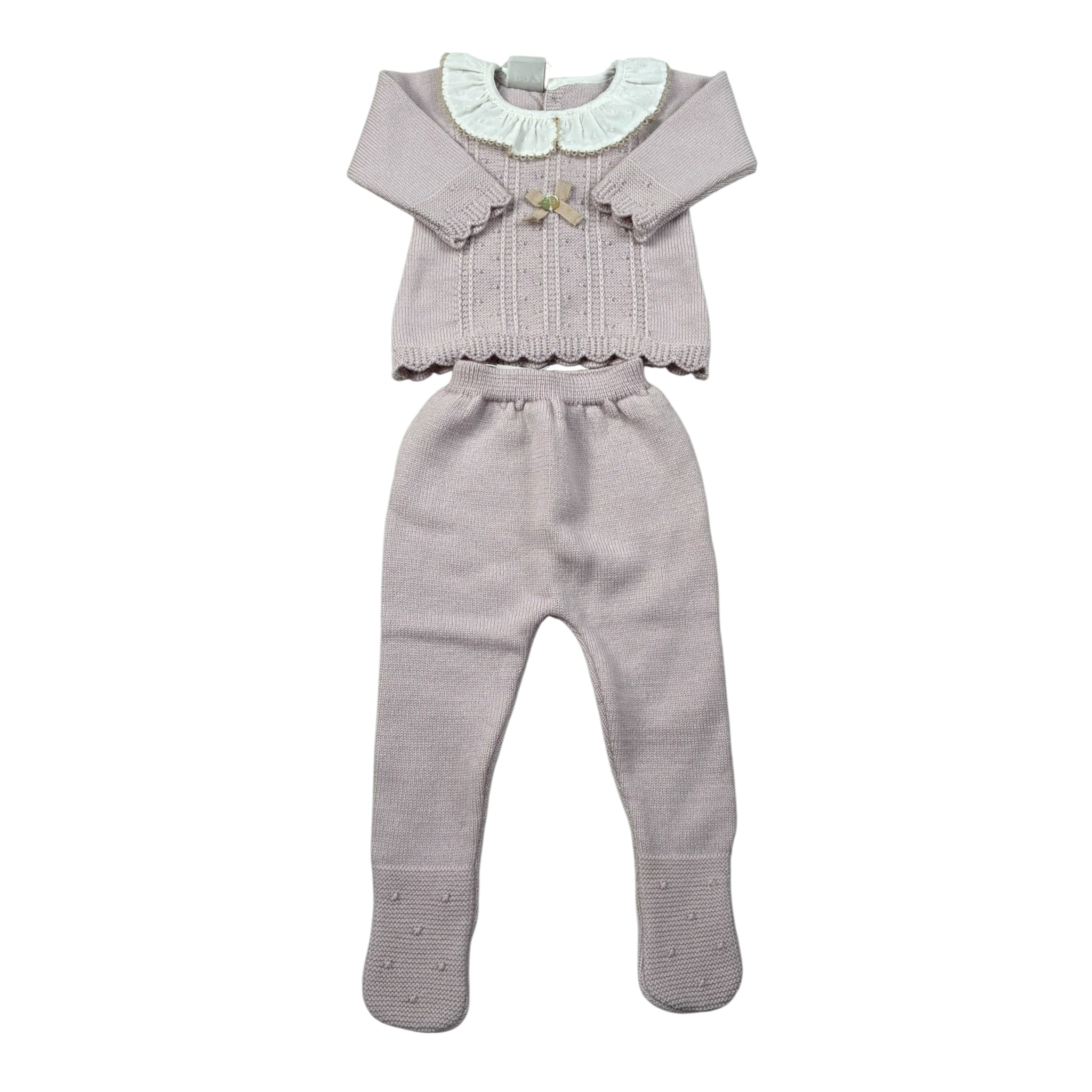 Paz Rodriguez Completo 2 Pezzi Maglia-Ghettina tinta unita Rosa per Neonata 033112892 ROSA PAZ RODRIGUEZ 