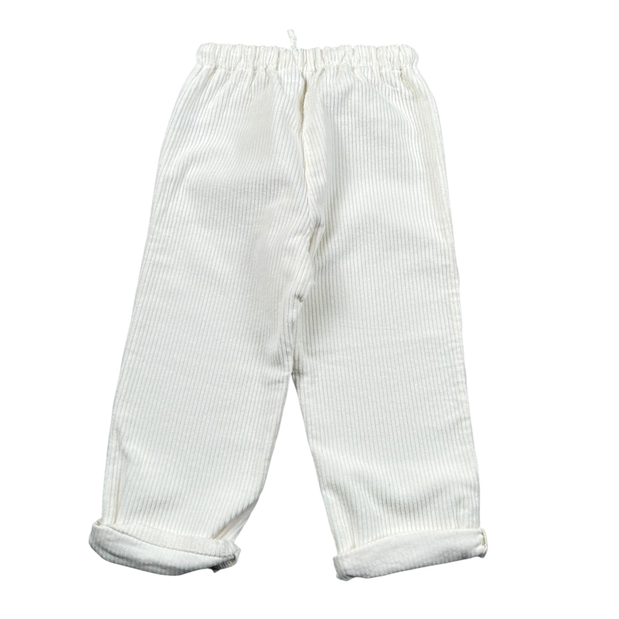 Per Te Pantalone tinta unita con Elastico In Vita Bianco per Bambino 44078 BIANCO PER TE 