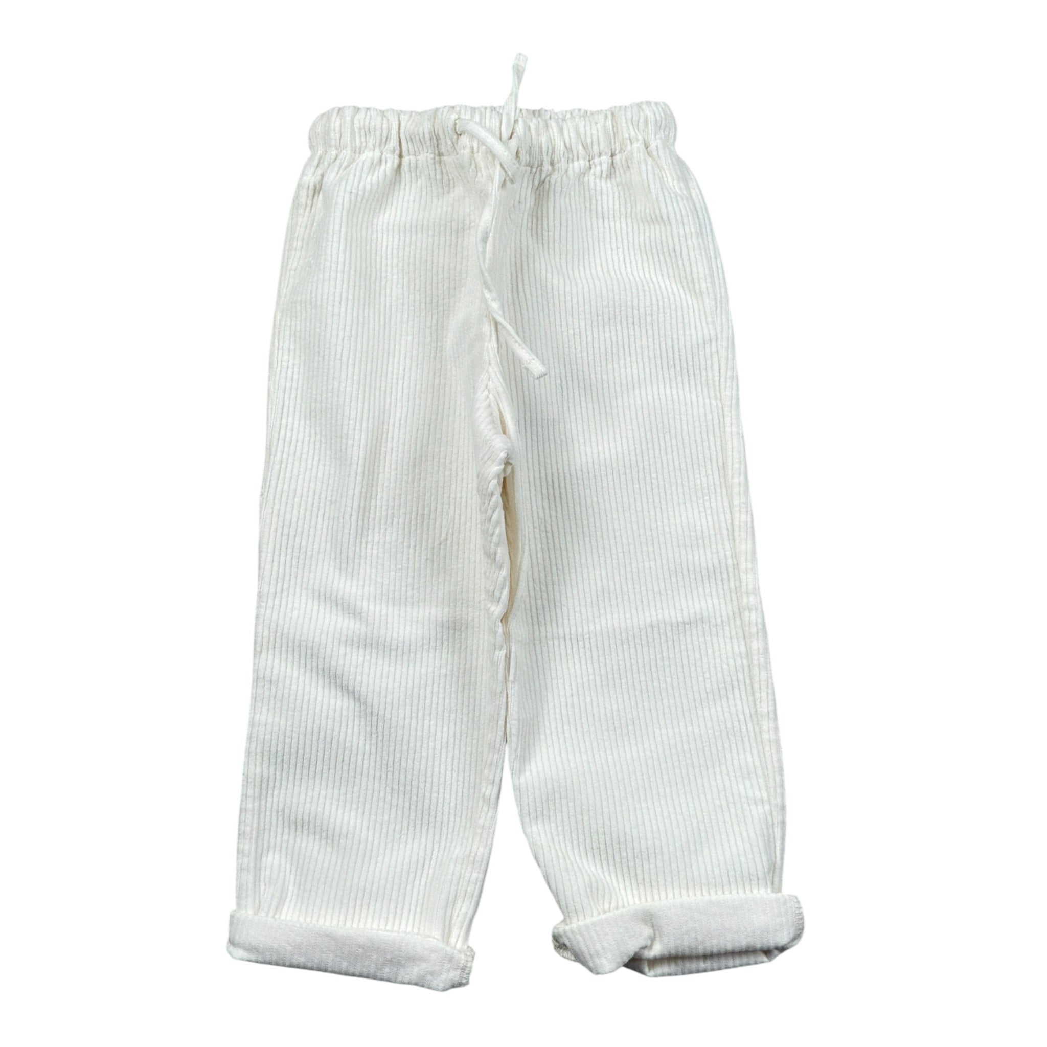 Per Te Pantalone tinta unita con Elastico In Vita Bianco per Neonato 44078N BIANCO PER TE 