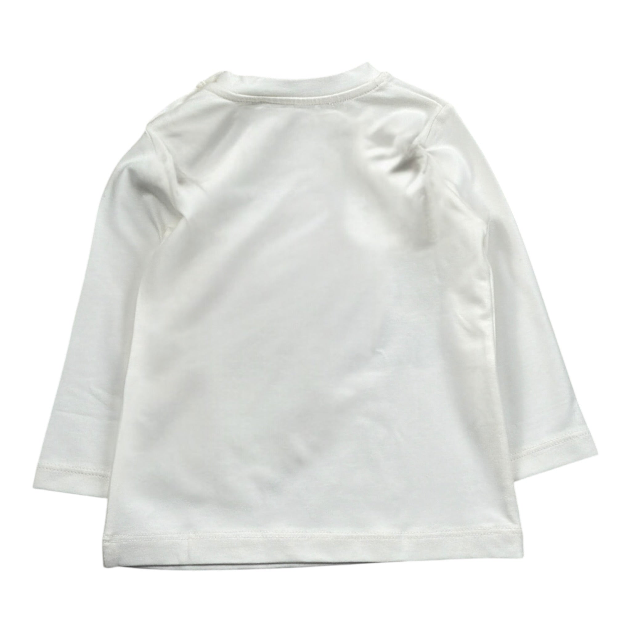 Per Te Shirt Girocollo tinta unita con Stampa Bianco per Neonato 44874 BIANCO PER TE 