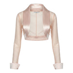 Petit Coprispalle tinta unita con Trasparenze Rosa per Bambina P1215745P ROSA PETIT 