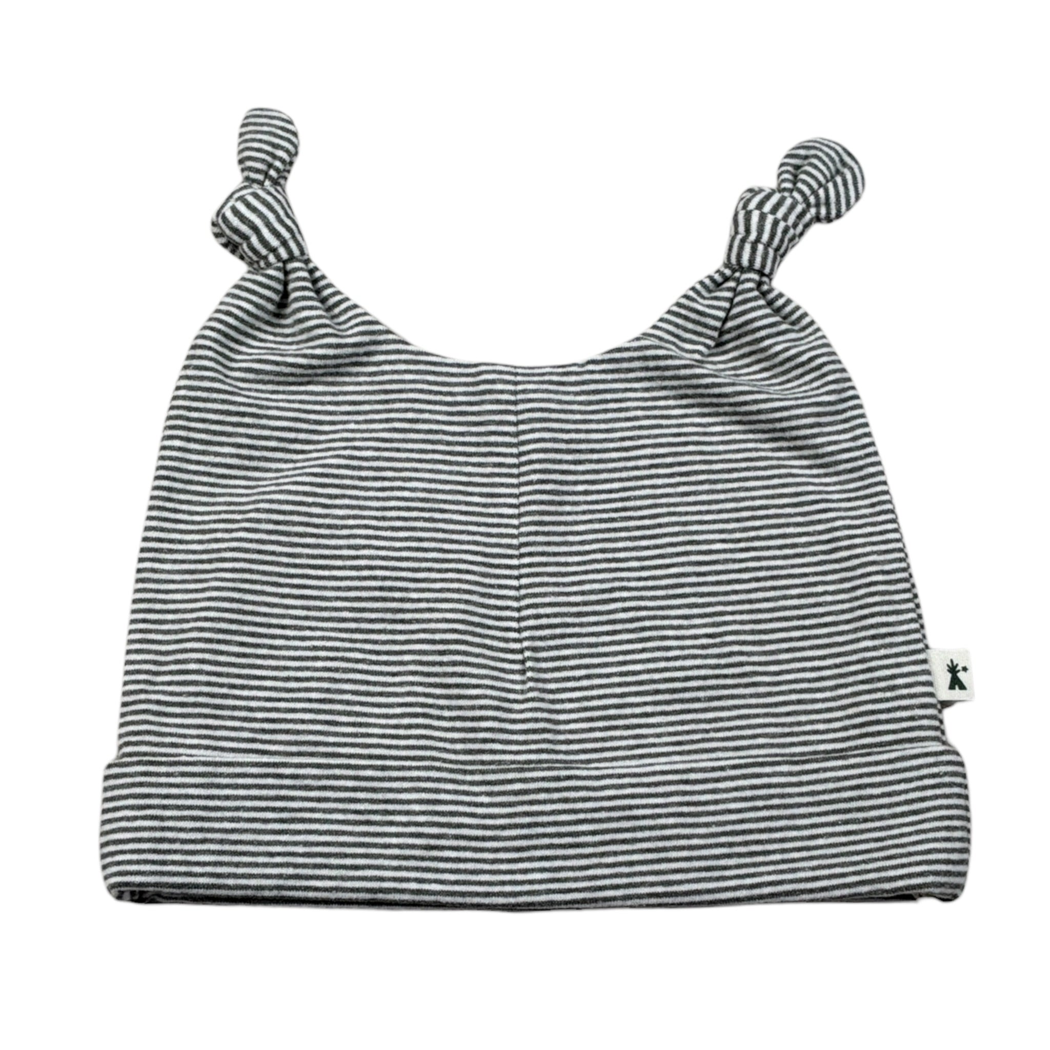 Petit - Indi Cappello Fantasia A Righe Grigio per Neonato AW24A9734 GRIGIO PETIT - INDI 