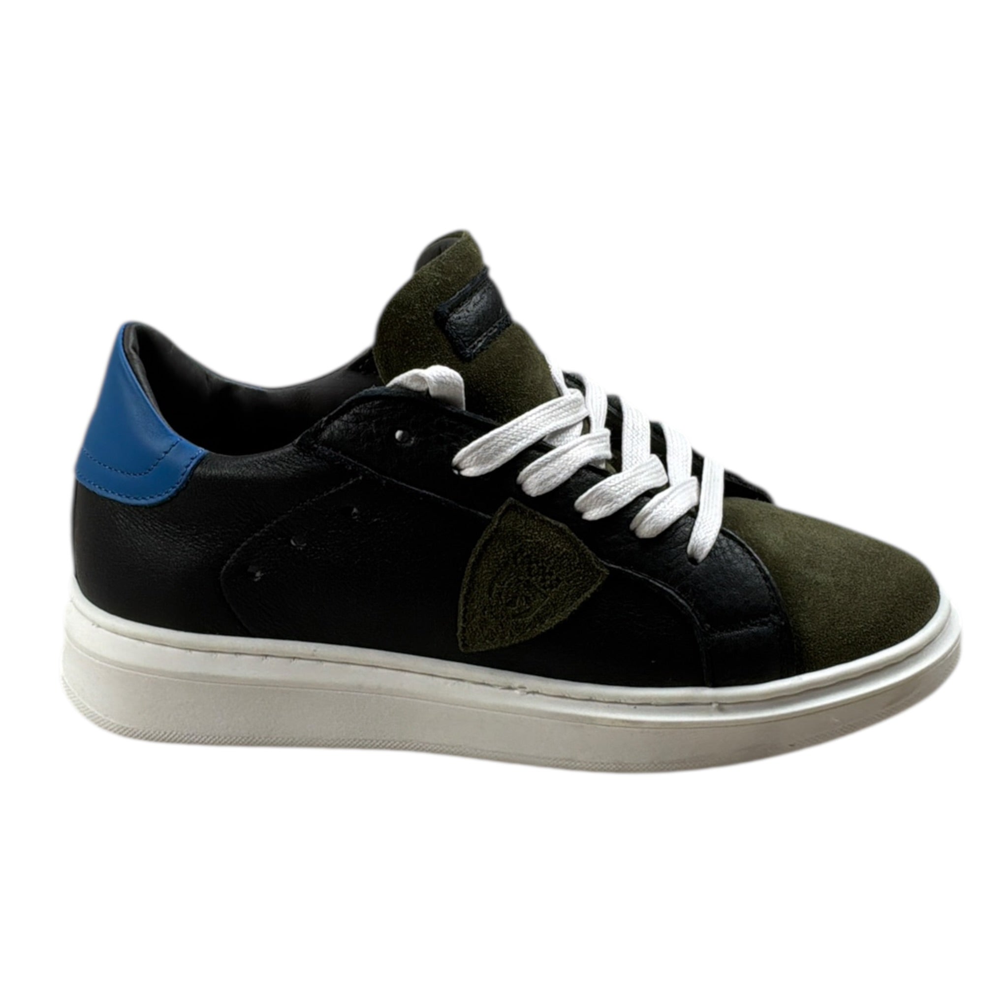 Philipe Model Sneakers tinta unita con Lacci Nero per Bambino BALOX07 NERO PHILIPE MODEL 