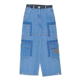 Philosophy Jeans tinta unita con Tasconi Azzurro per Bambina 19E406 AZZURRO PHILOSOPHY 