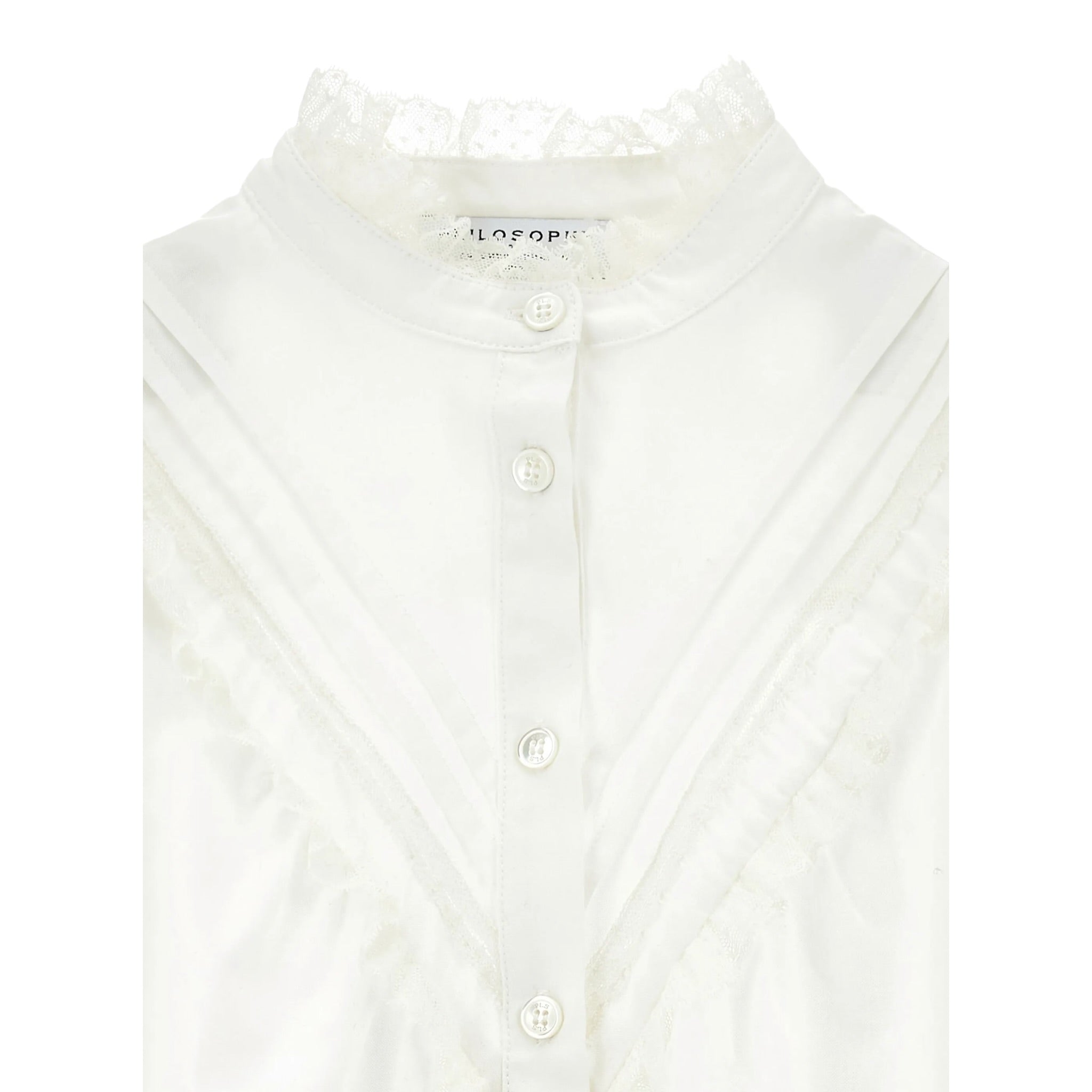 Philosophy Camicia Manica Lunga tinta unita Bianco per Bambina I1F304 BIANCO PHILOSOPHY 