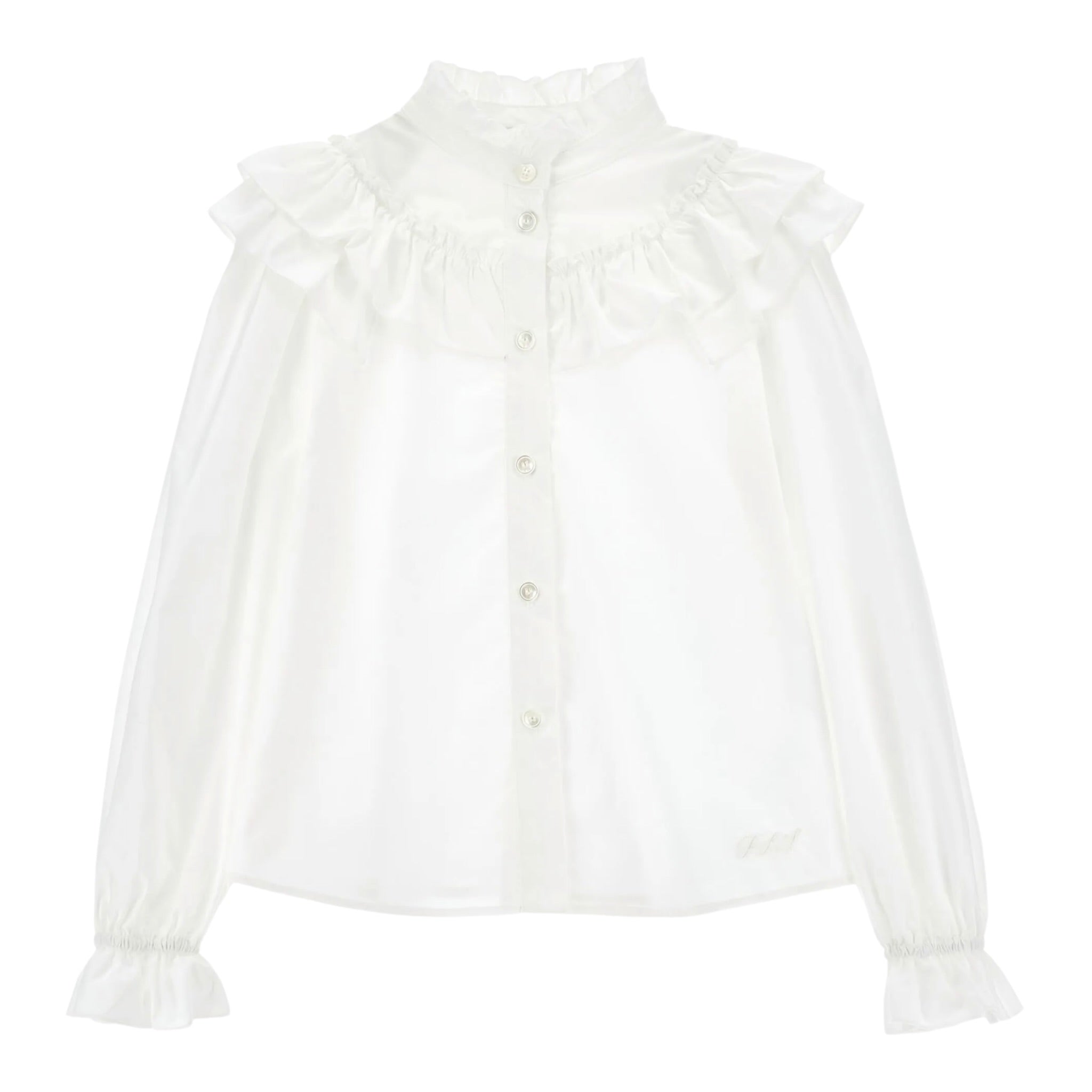 Philosophy Camicia Manica Lunga tinta unita Bianco per Bambina I1F305 BIANCO PHILOSOPHY 