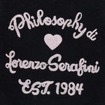 Philosophy Maglia tinta unita Mezza Manica Nero per Bambina I9F302 NERO PHILOSOPHY 