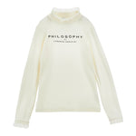 Philosophy Maglia tinta unita con Colletto Panna per Bambina IF619 PANNA PHILOSOPHY 